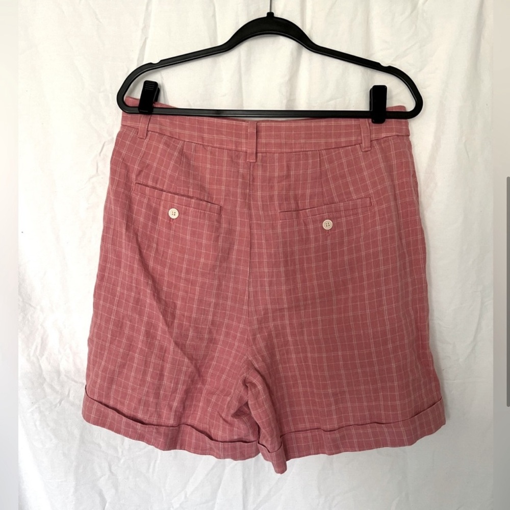 Madewell Harlow pink striped shorts linen - Picture 3 of 4